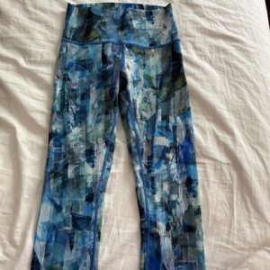 Blue Lululemon Leggings